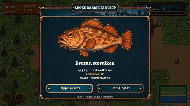 En legendarisk fisk er fanget